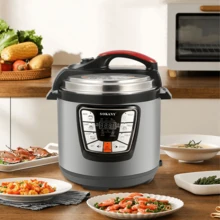 Olla arrocera eléctrica multifunción, olla antiadherente, olla arrocera de alta potencia de calidad comercial. Cuenta con una olla interior de acero inoxidable fácil de limpiar, múltiples modos de cocción, diseño compacto, control automático de la presión y función para mantener el calor. Adecuada para uso doméstico. - Tipo de Enchufe B USA (110-127V) - Ver 2
