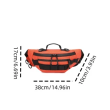 Geantă de piept crossbody multifuncțională pentru exterior, cu un singur umăr, nouă pentru bărbați, capacitate mare de depozitare multistrat pentru naveta, călătorii, geantă de talie sport, geantă pentru echipamente în aer liber rezistentă la uzură și portabilă