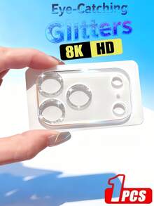 Silver Glitter Integrated Lens