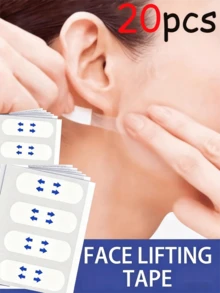 隐形提拉贴片 | 妆前护肤专属面部护理 | 淡化细纹，抚平法令纹，紧致V脸 | 方便无副作用 | 圣诞节、母亲节、情人节和万圣节派对的理想礼物 | 男女通用 | 每日紧致必备 - 彩色 - 查看 2