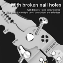 Multifunctional Needle-Nose Pliers For Electricians - With Electricity Detection, Removal, Cutting And Stripping Functions, And A Foldable Electricity Tester. - 墨綠色 - 查看 6