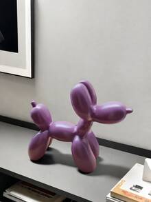 1pc Nordic Creative Balloon Dog Decor, Cartoon Animal Decoration For Living Room, Bedroom, Cabinet, Soft Furnishing, Art Piece