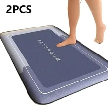 Soft Non-Slip Bathroom Mat, Diatomite Absorbent Pad, Quick-Dry Bath Mat, Halloween Decorative Carpet, Room Decor Carpet, Autumn Decor Carpet, Christmas Decor Carpet, Kitchen Rug - Multicolor - View 17