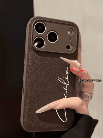 Personalized Initials Phone Case, Compatible With IPhone 17/16/15/14/13/12/11 Pro Max Series. Luxurious Crocodile Texture, Shockproof And Scratch-Resistant, Perfectly Fits The 17 Pro Max, Making It An Ideal Christmas Gift Choice.