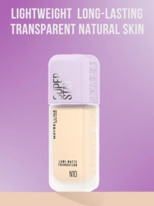 Maybelline Kem nền LUMI-MATTE #N10 Ivory 35ml/10ml, nhẹ hơn 54% so với kem nền thông thường, công thức mỏng nhẹ và lâu trôi, công nghệ tạo màng 3D đột phá tạo hiệu ứng lưới mỏng nhẹ (chống thấm nước và mồ hôi), mang lại vẻ rạng rỡ tự nhiên, không gây cảm giác dày cộm và tông màu lạnh, nuôi dưỡng da sau khi tẩy trang, che phủ khuyết điểm hiệu quả, phù hợp với tông da trung tính đến sáng, quy trình trang điểm 3 bước đơn giản cho vẻ ngoài hoàn hảo suốt cả ngày, lý tưởng cho trang điểm hàng ngày, công thức thân thiện với da. - Kem nền Maybelline Teint Idole Ultra Wear N10 - Xem 7