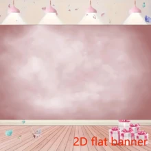 2D Flat Banner1pc, Vintage Portrait Background Abstract Pink Vinyl Backdrop - Great For Valentine's Day, Wall Sign Photo, Great For Photography, Holiday Party Supplies, Decoration - Valentine's Day Theme - Two Sizes Available. - 1 - View 3