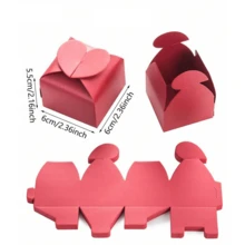 100 pièces Boîtes d'emballage cadeaux de la Saint-Valentin de 2,2 x 2,4 pouces, boîtes d'emballage décoratif en papier de haute qualité pour femmes, boîtes d'emballage cadeaux mignonnes et petites, sacs cadeaux en forme de cœur, sacs d'emballage cadeaux petits et épais, convenant pour la Saint-Valentin, les mariages, les anniversaires, les croisières, le transport, les sacs cadeaux d'artisanat, les sacs cadeaux de fête - Multicolore - Voir 4