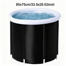 Portable Foldable Inflatable Ice Bath,Large Freestanding Soaking Bath Tub For Adults,Separate Family Bathroom SPA Tub,Folding BathTub For Adult,Ideal For Hot Bath Ice Bath - one-size - View 1