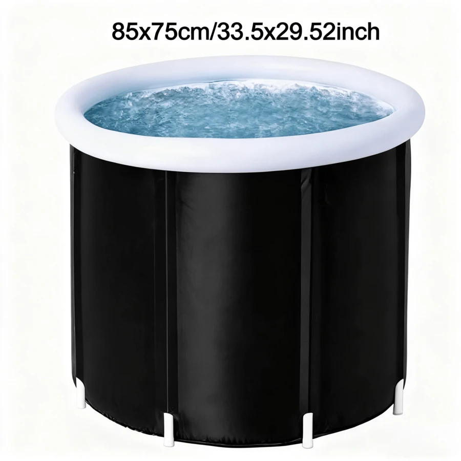 Portable Foldable Inflatable Ice Bath,Large Freestanding Soaking Bath Tub For Adults,Separate Family Bathroom SPA Tub,Folding BathTub For Adult,Ideal For Hot Bath Ice Bath - one-size - View 1