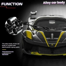 Burago 1:64  FXXK Supercar Diecast Model Car, Realistic Alloy Sports Car Toy, Gift For Boys