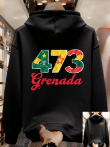 Sudadera con Capucha de Moda para Hombre - Negro - Ver 1