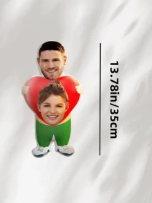 【定制产品】1个个性化照片抱枕 - 家居装饰抱枕,送给情侣、男朋友和女朋友的理想礼物 - 非常适合情人节、圣诞节、感恩节、万圣节和其他节日。 - 雙人 - 查看 17