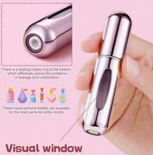 1-Pack Of 5ml Mini Portable Refillable Perfume Atomizer Bottles With Metal Spray Fragrance Pump Cartridge, Travel-Friendly, Suitable For Aromatherapy And Fragrance,Spray Bottle - Nhiều màu - Xem 8