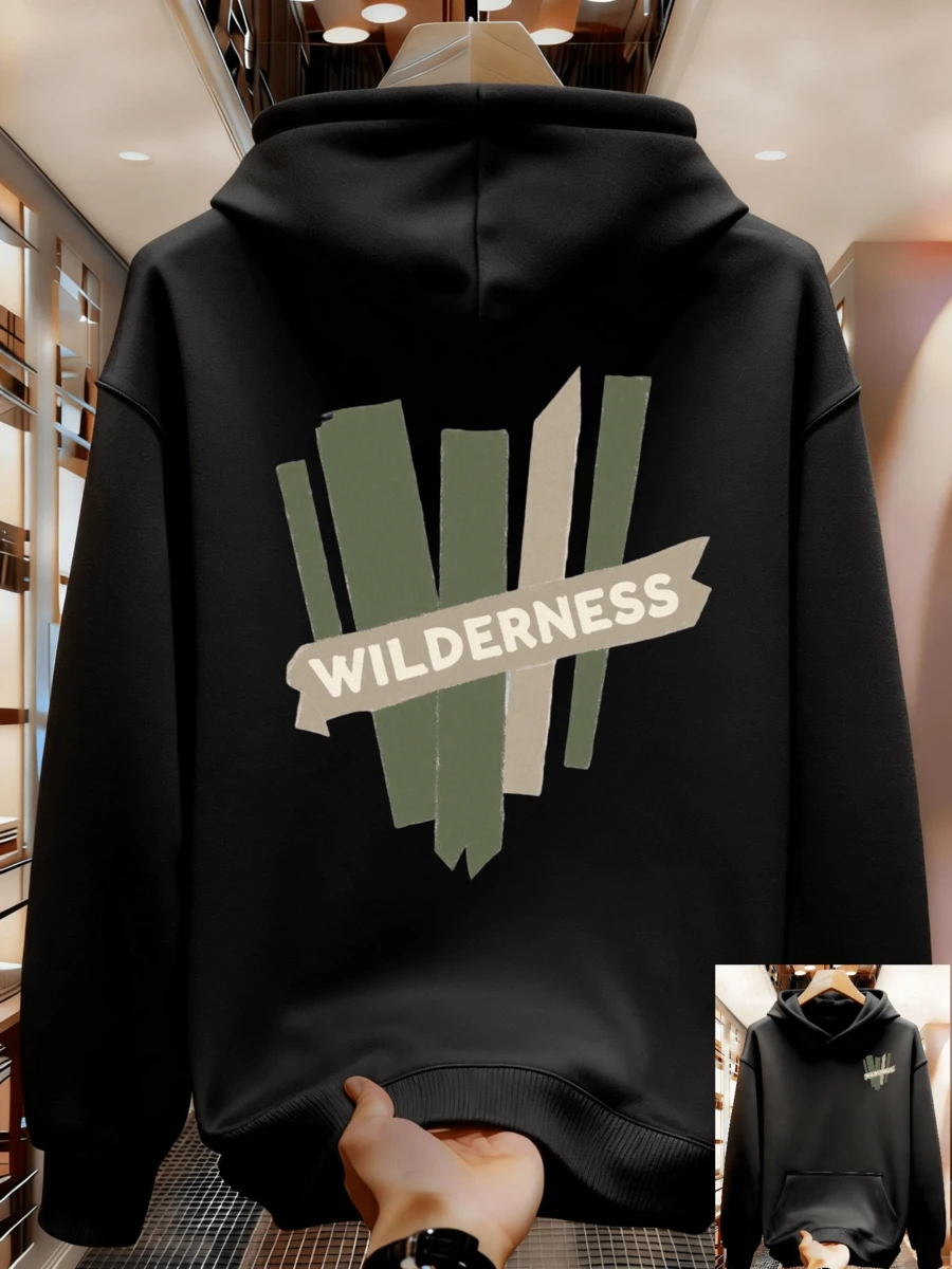 Unisex Loose Fit Sweatshirt Suitable For All Sizes - Black - View 1
