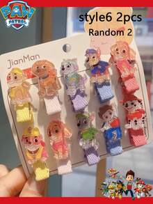 Bộ 4/10 kẹp tóc Paw Patrol, dây buộc tóc, phụ kiện tóc, bộ trang trí tóc hình chó dễ thương, kẹp tóc Paw Patrol bằng chất liệu acrylic mới, kẹp tóc hình chó đáng yêu kiểu Châu Âu và Mỹ, món quà tuyệt vời nhất cho bạn bè, trang trí tiệc. - Nhiều màu - Xem 15