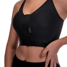 Post-Surgical Bra With Elastic At The Base, Opta Corpus - Negro - Ver 1