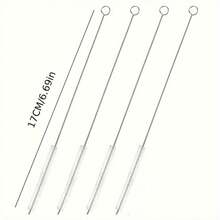 Multi-Functional Straw And Water Bottle Cleaning Brush, Stainless Steel Cleaning Brush, Straw And Water Bottle Brush, Extra-Long Straw Cleaning Brush Set, Kitchen Cup Cleaning Brush, Long-Handled Cup Brush, Reusable Straw Cleaning Brush, Kitchen Cleaning Supplies, Pipe Cleaning Brush - Multicolor - View 12