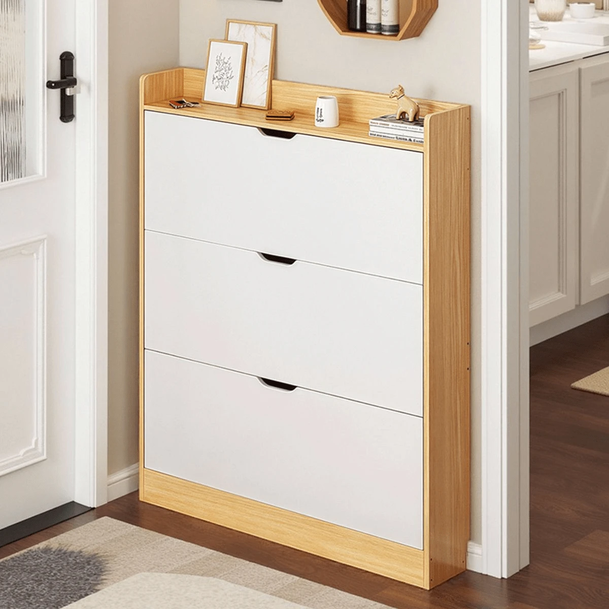 Shoe Cabinets - White - View 1