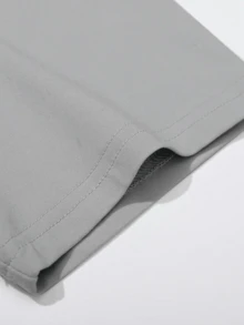 Áo thun nam tay ngắn màu trơn, thoải mái và thoáng khí, phong cách mùa hè - Màu Xám nhạt - Xem 8