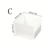 亚克力嵌套式自助餐台架 - 节省空间的可堆叠设计及中空底部结构 - 多层高度甜点架 - 多层展示架，适用于甜点桌、婚礼、零售等场合 - 白色 - 查看 10
