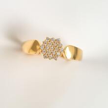 Women's Cluster Ring Inspired By Antique Coins, Sophisticated Vintage Style - #18 - 查看 3