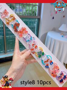 Bộ 4/10 kẹp tóc Paw Patrol, dây buộc tóc, phụ kiện tóc, bộ trang trí tóc hình chó dễ thương, kẹp tóc Paw Patrol bằng chất liệu acrylic mới, kẹp tóc hình chó đáng yêu kiểu Châu Âu và Mỹ, món quà tuyệt vời nhất cho bạn bè, trang trí tiệc. - Nhiều màu - Xem 10