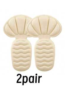 QKC 1双女式高跟鞋缓冲垫，适用于宽松鞋型，配有可调节鞋跟垫，适合鞋码较大的男士和女士。缓冲垫可提升鞋子的贴合度和舒适度，有效防止鞋跟滑落和起水泡，适用于女士高跟鞋和男士运动鞋。 - 米色 - 查看 6