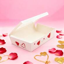 8pcs Heart Window Candy, Chocolate, Cookie Gift Boxes, Suitable For Valentine's Day, Birthday, Wedding, Anniversary Packaging - Multicolor - View 1