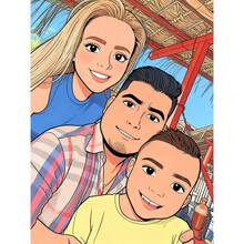 Personalized Customization, Cartoon And Anime Effect Transformation, Portrait Comic Poster Decoration, Couple Photos, Family Photos, Hand-Drawn Poster Printing, Canvas Printing, Indoor Living Room And Bedroom Decoration, Optional Frames, Gifts For Giving