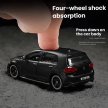 Burago 1:64 Volkswagen Golf GTI Modelo de coche de aleación, Coche deportivo en miniatura estático de fundición a presión, Colección de juguetes de coches realistas, Regalo para hombres - Multicolor - Ver 4