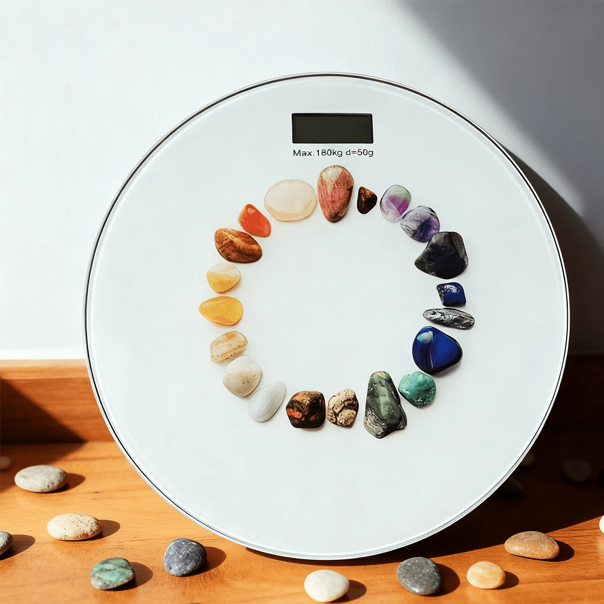 Básculas de baño, básculas digitales LED, disponibles en múltiples estilos, adecuadas para su uso en salones, dormitorios, baños y más. - Multicolor 2 - Ver 1