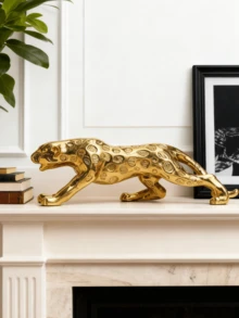 1件手工几何雕像，适用于家居装饰、汽车配件、客厅、卧室装饰以及男士礼物 - 彩色 - 查看 4