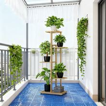 1-Piece 7/6/5/4-Tier Metal Plant Stand - Versatile Indoor/Outdoor Display Rack For Flower Pots, Modern Home Decor, And Gardening Storage. Perfectly Fits Balconies, Corners, Bathrooms, And Living Room Decor. Available In Multiple Colors. Ideal For Home Decor With Artificial Plants, Plant Stands, And Flower Baskets-An Essential Home Storage Solution. Latest Upgraded Flower Stand/Storage Rack/Display Shelving Unit. Versatile Frame Seamlessly Integrates Into Living Rooms, Entryways, Offices, Or Outdoor Patios And Gardens. - 金色/5層 - 查看 9