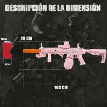Pistola de hidrogel, Lanzadores de Bolas de Gel para Niños, Pistola de juguete, Pistola de agua, Juguete para aire libre, Regalos de cumpleaños para niños regalos de Navidad para el día del niño 3 Reyes Los favoritos de los niños Regalos de los padres - M4 negro - Ver 1