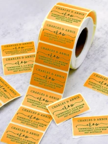 50张以上个性化地址标签 | 婚礼回邮地址贴纸 | 贴纸标签 | 定制可爱卡片、信封、个性化贴纸、定制婚礼礼物、万圣节礼物、圣诞礼物、多功能、装饰性强、精致、时尚、高品质、个性化、独特、送给他的理想礼物、茶室、家居、花园、办公室、周年纪念日、情人节、母亲节、生日、父亲节、毕业典礼、婚礼、乔迁之喜、圣诞装饰、家居装饰礼物、办公室装饰 - 彩色 - 查看 34