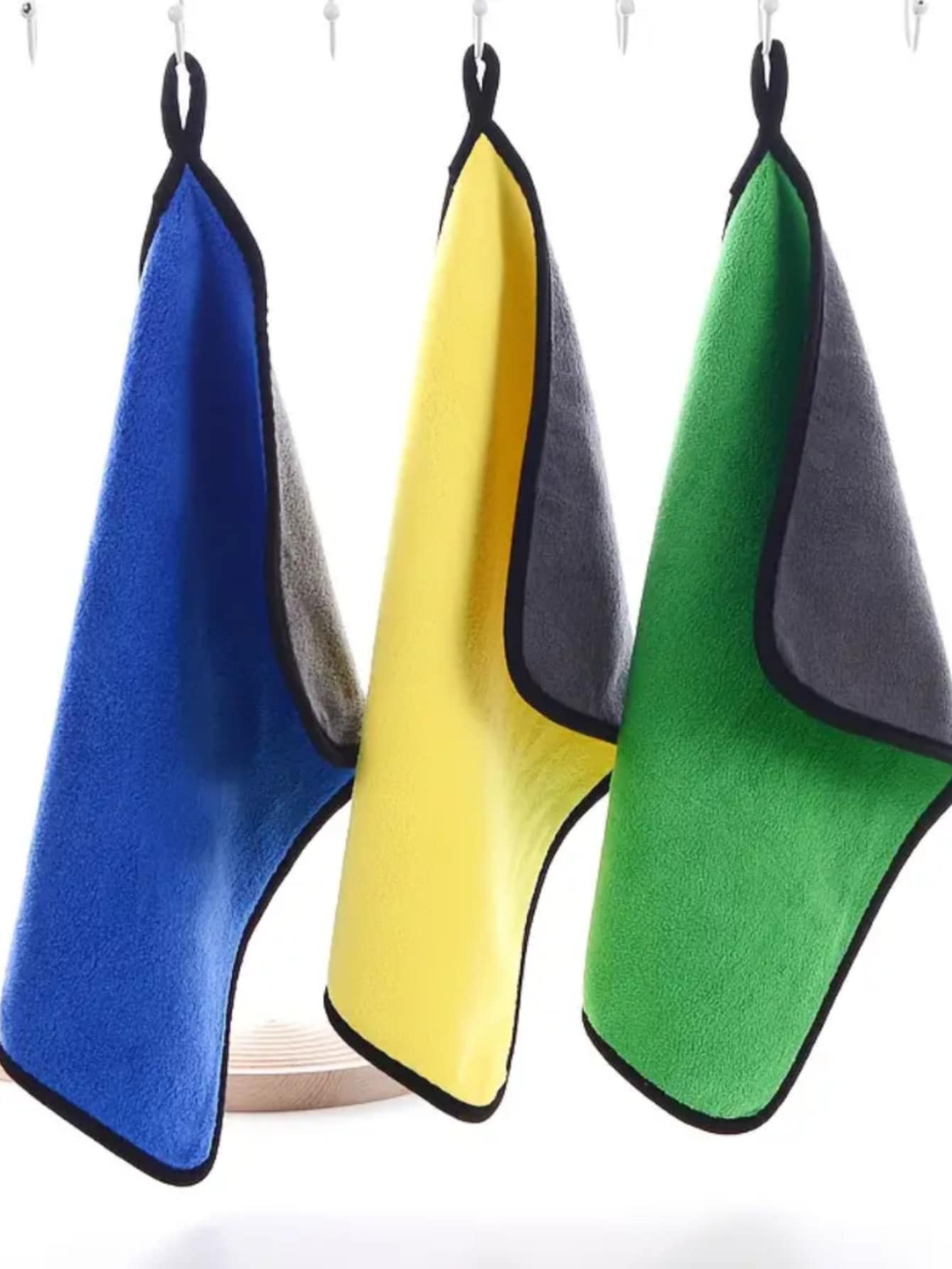 Premium Automotive Microfiber Flannel Cloth For Car Washing And Polishing - 多種顏色 - 查看 1