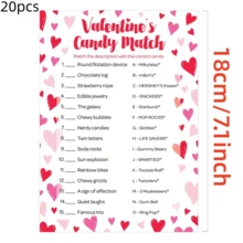 5PCS/10PCS/20PCS/30PCS Valentine's Day Candy Matching Game – Fun Party Activities For Couples