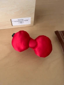 1 chiếc kẹp tóc hình nơ đỏ bằng mút xốp, kẹp tóc búi cao kiểu Hàn Quốc chấm bi bồng bềnh, phụ kiện tóc dạng càng cua. - Nhiều màu - Xem 8