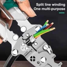 Multifunctional Needle-Nose Pliers For Electricians - With Electricity Detection, Removal, Cutting And Stripping Functions, And A Foldable Electricity Tester. - 墨綠色 - 查看 4