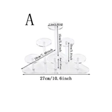 1个亚克力多层香水化妆品收纳架，梳妆台化妆品展示架 - 彩色 - 查看 8