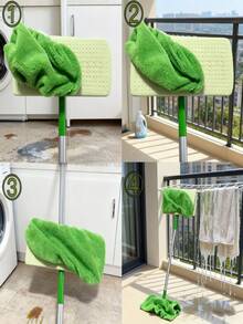 6 Pcs Reusable Mop Replacement Pads - Highly Absorbent, Easy To Clean Wet & Dry Floors, Washable Durable Replacement Mop Cloths, Dust Mop Heads, Soft Mop Pad Refill - Essential Cleaning Tool - 6 màu xanh lá cây - Xem 7