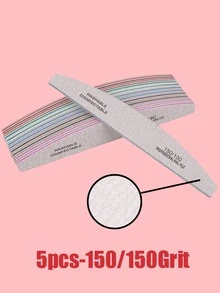 5pcs/10pcs Professional Nail File - 80/100/150/180/240Grit Nail Files Double Sided Emery Board Washable Emery Boards Reusable Nail Buffers Manicure Tools For Natural Nails Acrylic Nails Home And Salon Us