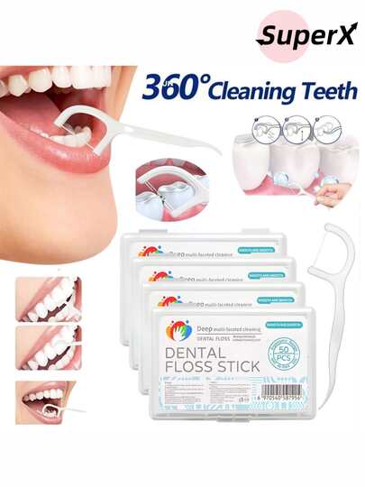 Kit de fio dental infantil formato arco ultrafino 50 100 150 200 unidades macio e não machuca a gengiva