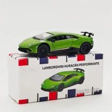 Burago 1:64  Huracan Performante Sports Car Model, Alloy Diecast Toy Car, Gift For Boys, Collectible - Green - View 6