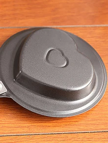 1 pieza Mini sartén antiadherente con forma de animal/flor/corazón, sartén creativa para el desayuno para uso doméstico y cocción de mariscos