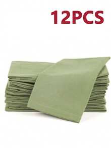 2/6/12 unidades de guardanapos reutilizáveis absorventes macios, adequados para restaurantes, cozinhas, casamentos, festas, decoração de casa, primavera/verão