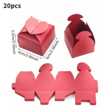 100 pièces Boîtes d'emballage cadeaux de la Saint-Valentin de 2,2 x 2,4 pouces, boîtes d'emballage décoratif en papier de haute qualité pour femmes, boîtes d'emballage cadeaux mignonnes et petites, sacs cadeaux en forme de cœur, sacs d'emballage cadeaux petits et épais, convenant pour la Saint-Valentin, les mariages, les anniversaires, les croisières, le transport, les sacs cadeaux d'artisanat, les sacs cadeaux de fête - Multicolore - Voir 11