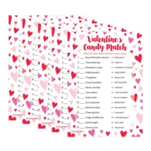 5PCS/10PCS/20PCS/30PCS Valentine's Day Candy Matching Game – Fun Party Activities For Couples