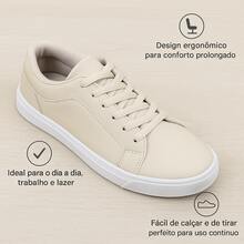 Men's Casual Sneakers For Leisure, Work, Stylish, Elegant, Minimalist, Textured, Everyday Wear, Non-Slip Sole - Special Offer, Immediate Shipping - 米色 - 查看 4