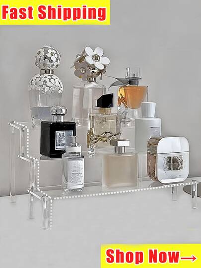 亚克力梯形展示架，三层梯形展示架，家居收纳展示架，珠宝化妆品展示架，多层透明收纳展示架，蛋糕架，香水架，女士秘密圣诞老人礼物，情人节礼物，圣诞袜填充物，个性化礼物，圣诞礼物